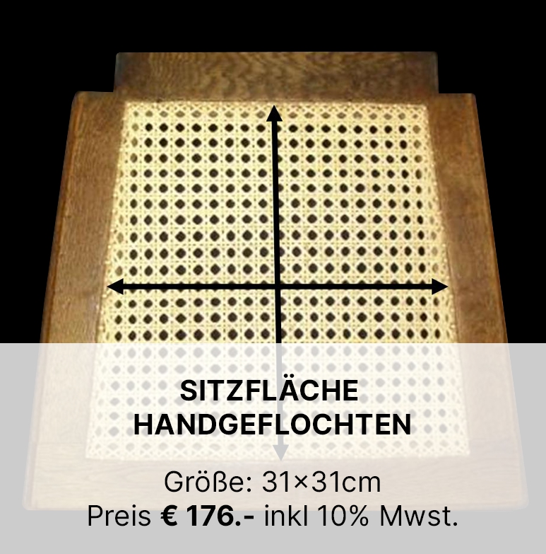 Sitzfläche handgeflochten ©wienwork